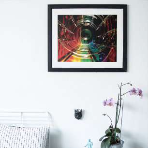 Abstract Coloured Pencil Rainbow Photo Print
