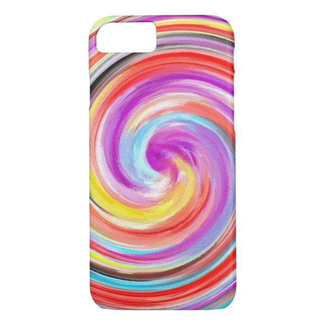 Abstract Coloured Twist Art Background #2 Case-Mate iPhone Case (Back)