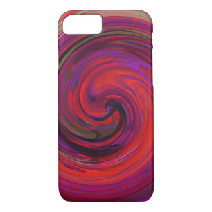 Abstract Coloured Twist Art Background #30 iPhone 8/7 Case