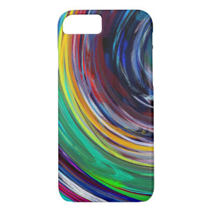 Abstract Coloured Twist Art Background #35 iPhone 8/7 Case