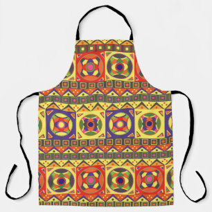 Abstract Colourful African Seamless Pattern with G Apron