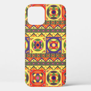 Abstract Colourful African Seamless Pattern with G iPhone 12 Case