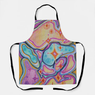 abstract colourful apron