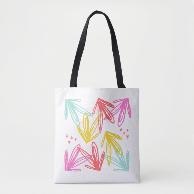 Abstract Colourful Arrow Pattern  Tote Bag (Front)