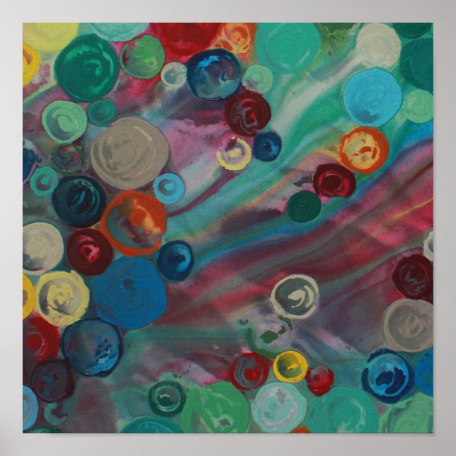 Abstract colourful art print (Front)