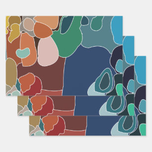 Abstract Colourful Artistic Artsy Wrapping Paper Sheet