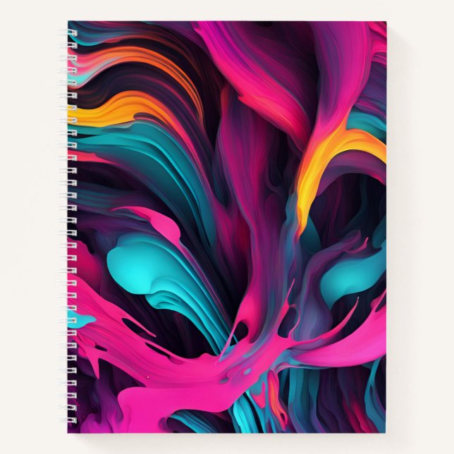 abstract colourful background notebook (Front)
