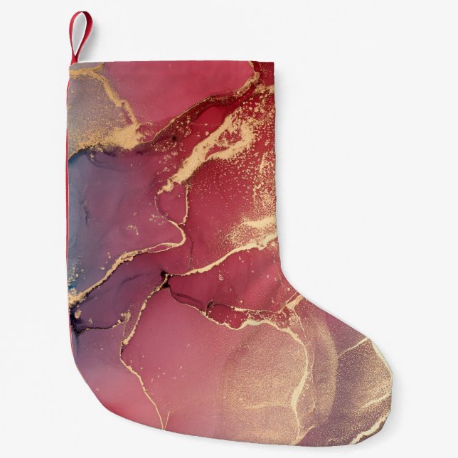  Abstract colourful background, wallpaper. Mixing  Small Christmas Stocking (Front)