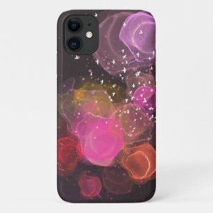 Abstract colourful birds pattern iPhone 11 case
