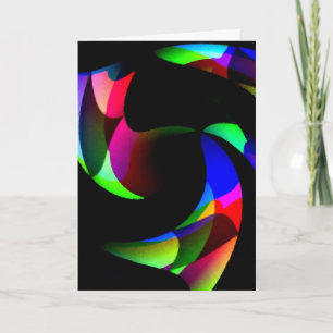 Abstract Colourful Birthday Card