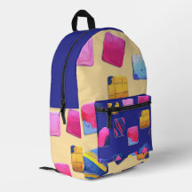 Abstract Colourful Blocks Pattern