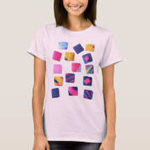 Abstract Colourful Blocks Pattern