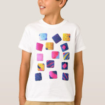Abstract Colourful Blocks Pattern