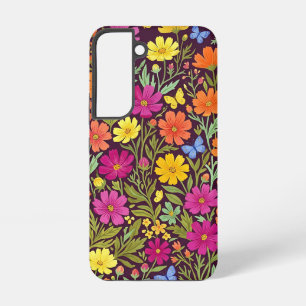 Abstract Colourful Boho Floral Cosmos Samsung Case