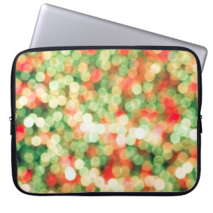 Abstract colourful bokeh background laptop sleeve