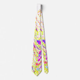 Abstract Colourful Bright Multicolor Swirl Pattern Tie