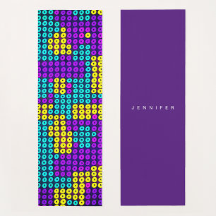 Abstract Colourful Building Block Geometric Patter Yoga Mat