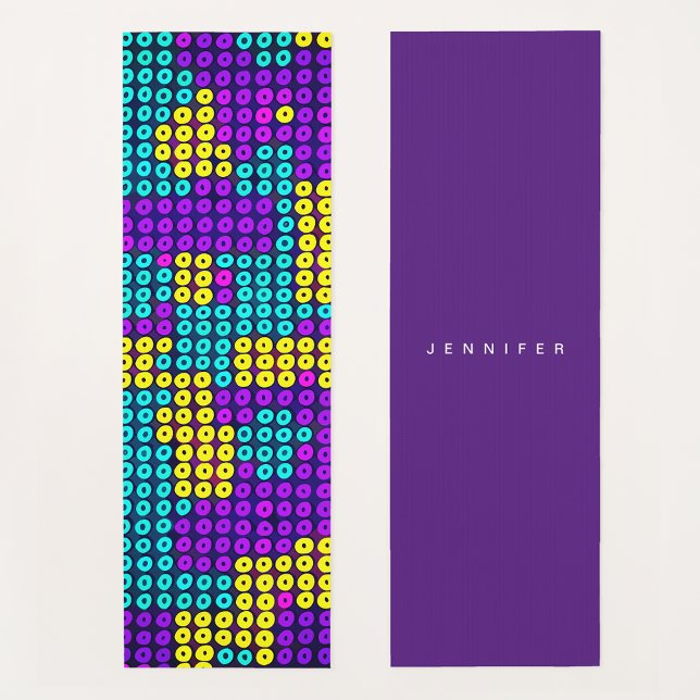 Abstract Colourful Building Block Geometric Patter Yoga Mat (Creator Uploaded)