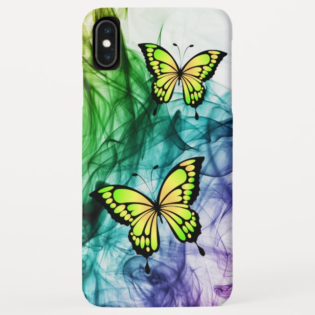 Abstract colourful butterfly iphone XS case (Back)
