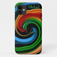 Abstract Colourful Cartoon Face iPhone 5 Case
