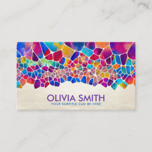 Abstract colourful Cells Business Card