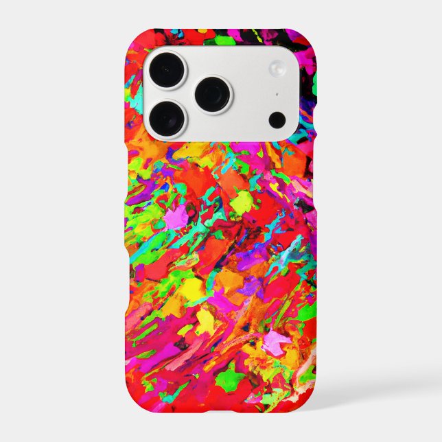 Abstract Colourful Chaos Pattern (Back)
