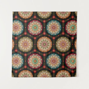 abstract colourful circle bunch pattern background tapestry