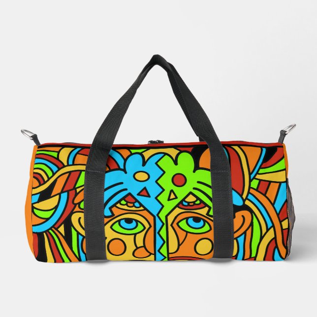 Abstract colourful Design Duffle Bag (Front)