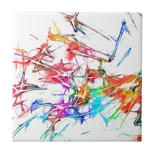 Abstract Colourful Design Tile (Front)