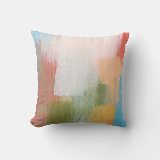 Abstract colourful design. Versatile artistic. Bru Cushion (Front)