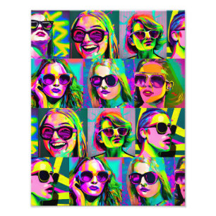 Abstract Colourful Digital Art Photo Print