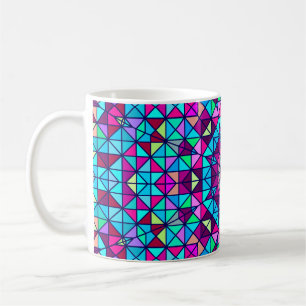 Abstract Colourful Digital Decorative Flower. Geom Coffee Mug