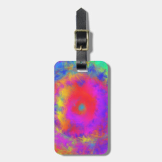 Abstract colourful disorder pattern luggage tag