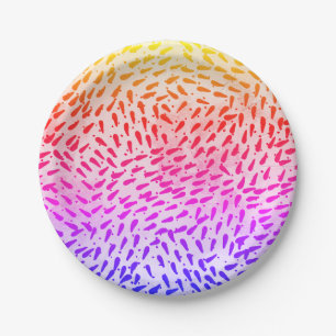 Abstract Colourful Dot Paper Plate