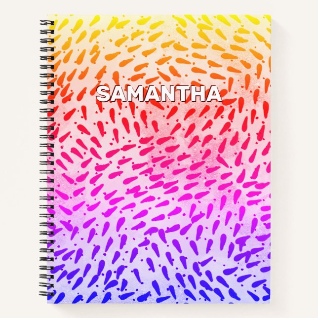 Abstract Colourful Dots Notebook (Front)