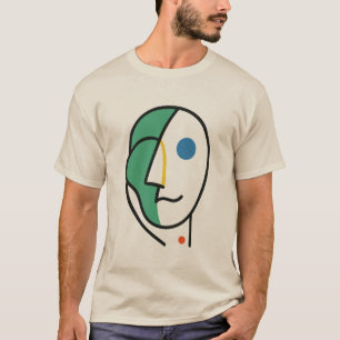 Abstract Colourful Face Modern Art Portrait T-Shirt