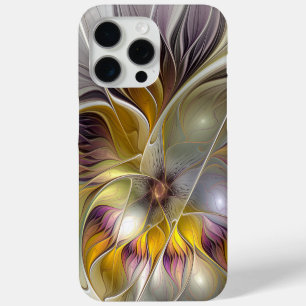 Abstract Colourful Fantasy Flower Modern Fractal iPhone 15 Pro Max Case