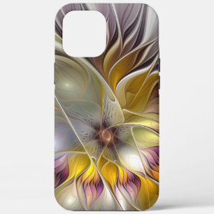 Abstract Colourful Fantasy Flower Modern Fractal iPhone 12 Pro Max Case