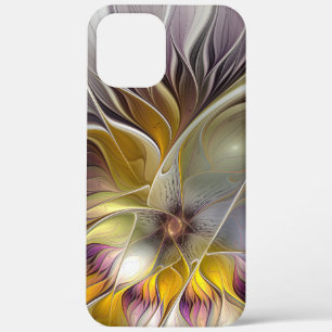 Abstract Colourful Fantasy Flower Modern Fractal iPhone 12 Pro Max Case