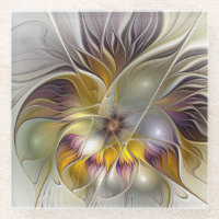 Abstract Colourful Fantasy Flower Modern Fractal
