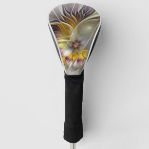 Abstract Colourful Fantasy Flower Modern Fractal Golf Head Cover