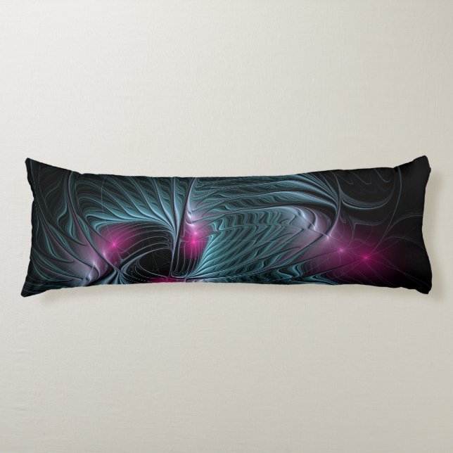 Abstract Colourful Fantasy Fractal Acrylic Print Body Cushion (Front)