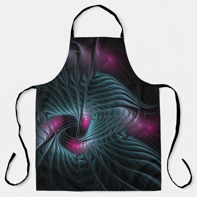 Abstract Colourful Fantasy Fractal  Apron (Front)
