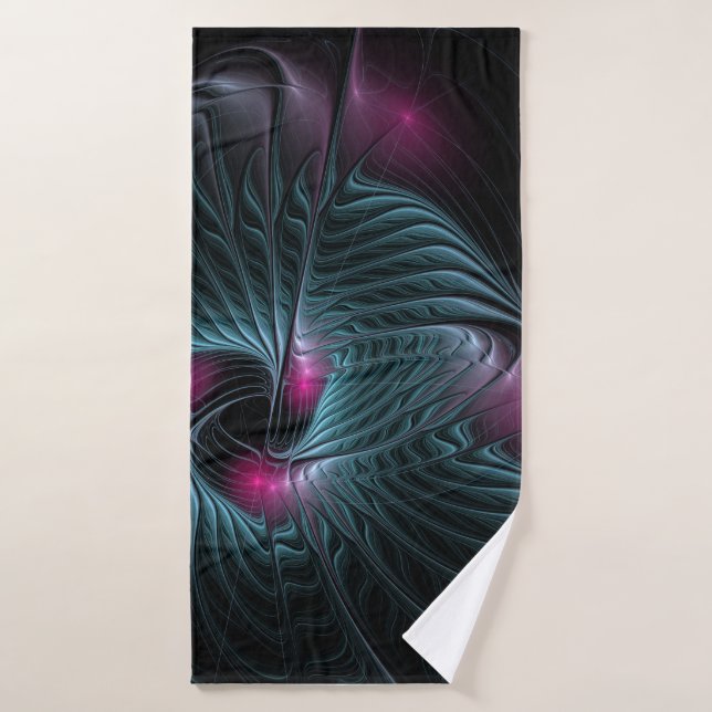 Abstract Colourful Fantasy Fractal Bath Towel (Bath Towel)