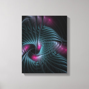 Abstract Colourful Fantasy Fractal Canvas Print