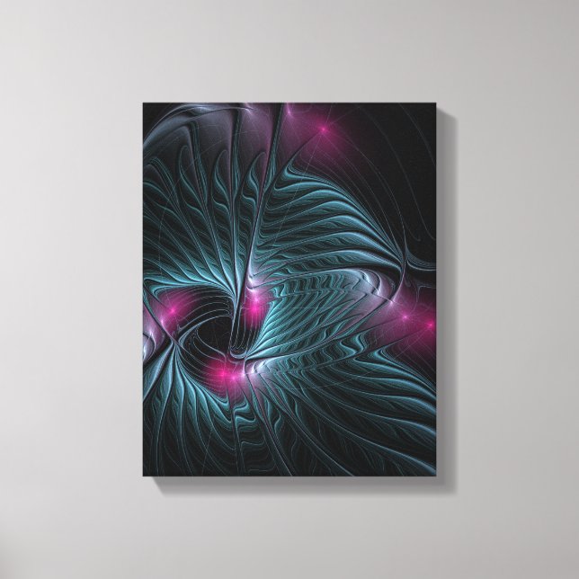 Abstract Colourful Fantasy Fractal  Canvas Print (Front)