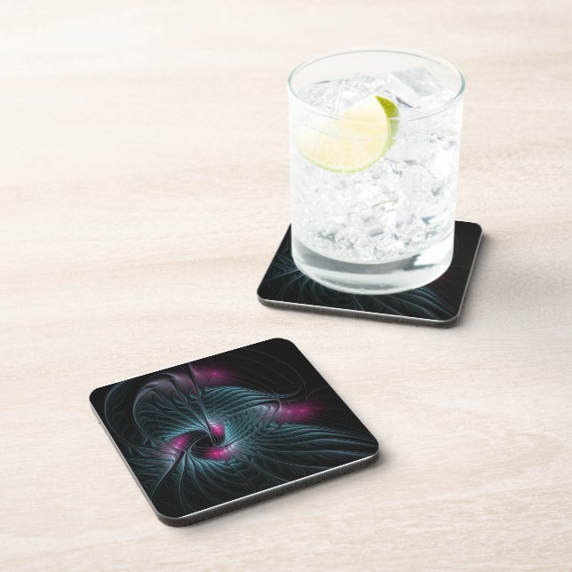 Abstract Colourful Fantasy Fractal Coaster (Right Side)