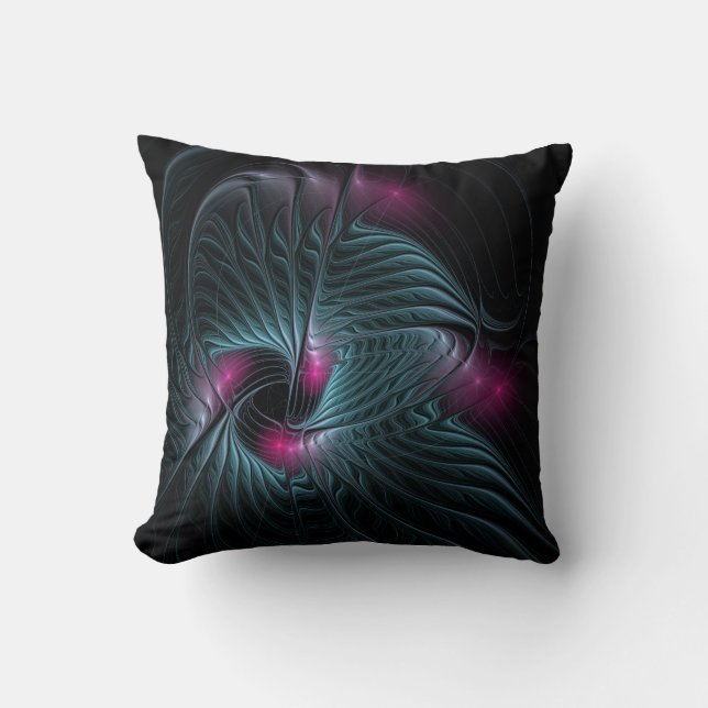 Abstract Colourful Fantasy Fractal Cushion (Front)