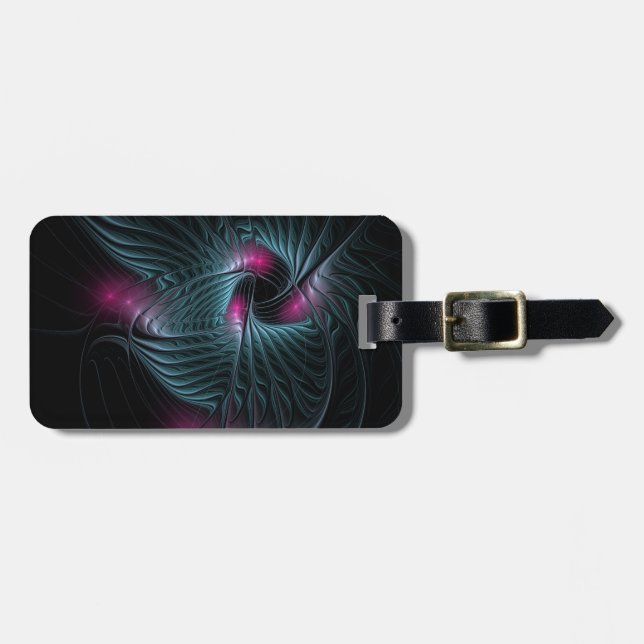 Abstract Colourful Fantasy Fractal  Luggage Tag (Front Horizontal)