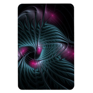 Abstract Colourful Fantasy Fractal  Magnet